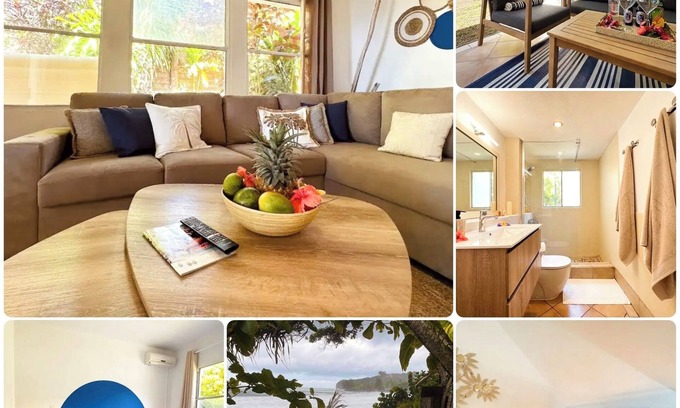 Tahiti Maison | Lafayette Beach House 4 - villa en bord de mer à rue