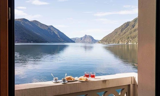 San Mamete Appartement | Lake Lugano 1 bed apartment with balcony