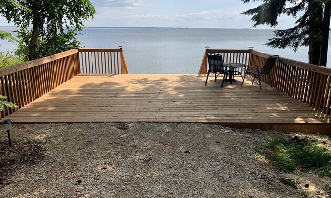 Hecla-Grindstone Provincial Park Cottage | Lakefront 3 chambres A cadre chalet 4 saisons