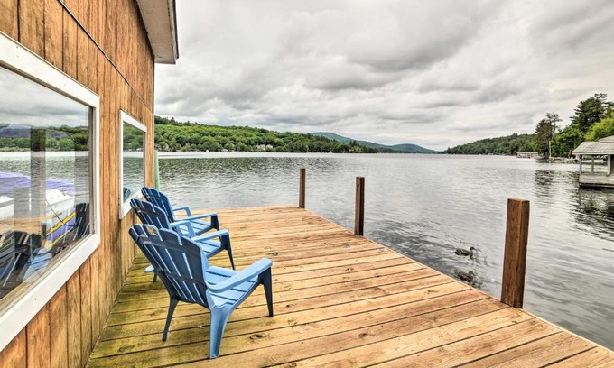 Alton Bay Maison | Lakefront Alton Bay Retreat with Dock Near Beaches!