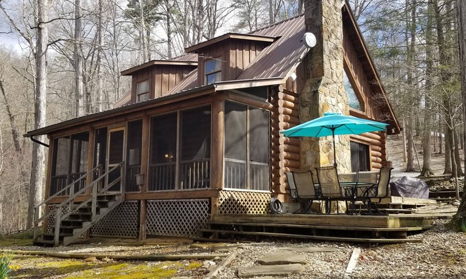 Big Creek Cabine | Cabine au bord du lac avec quai et pente douce sur le lac Norris