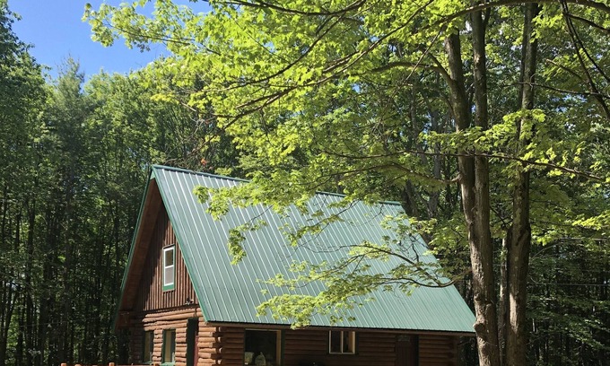 West Oneonta Cabine | Lakefront Catskills Log Home Our Own Private Lake Fireplace, Boats, Hot Tub!