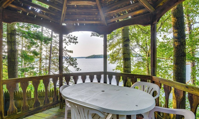 Town of Diana Cabine | Lakefront Harrisville Cabin w/ Dock & Decks!