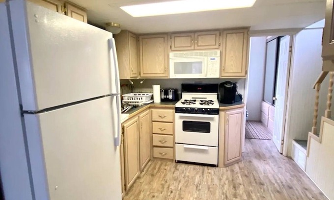 North Sebago Cottage | Lakefront Sebago cottage with dock, pet friendly