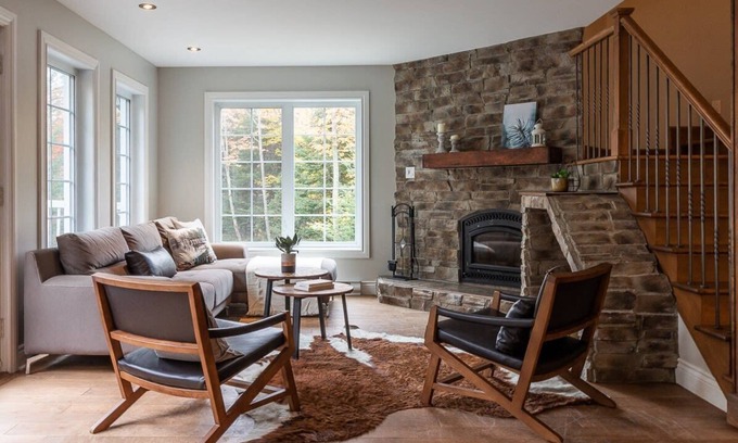 St-Adolphe-d'Howard Chalet De Ski | Bonheur au bord du lac, feu sous les étoiles & SPA