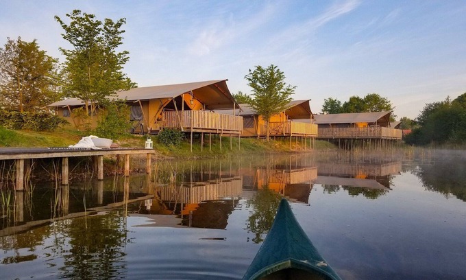 Bant Maison | Tente de glamping avec cuisine près de l'étang