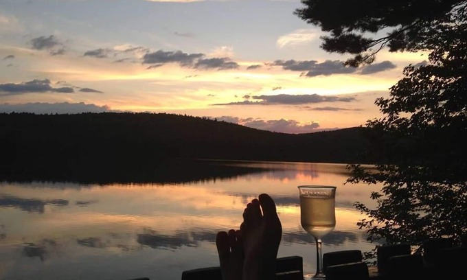 Harrisville Cottage | Lakeside Lodge avec Rock Cheminée
