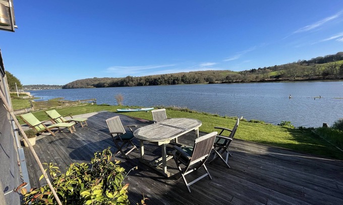 Devoran Maison | Grande maison de 4 chambres Creekside à Devoran, Nr. Truro, Cornwall, Angleterre