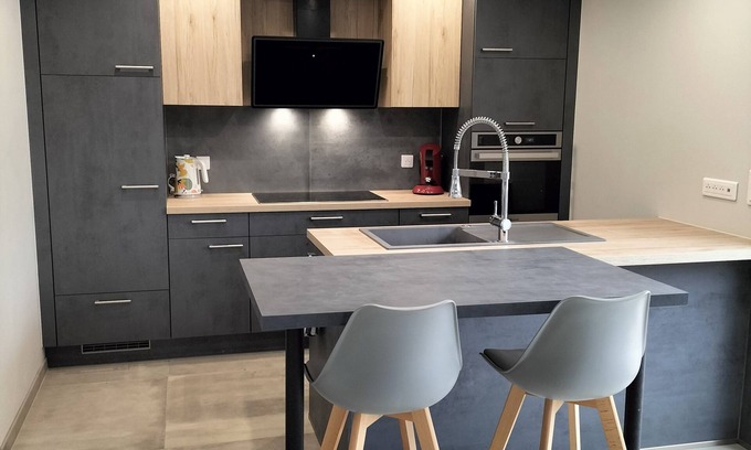 Sainte-Croix-en-Plaine Maison | Grande maison 8 personnes avec sauna, terrasse et jardin à deux pas de Colmar