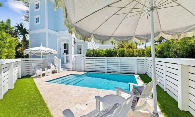 Seacrest Beach Maison | Large Beach Home, Sleeps 14+ Private Pool & Sunset Views ~ Cristalino Summer, 30A