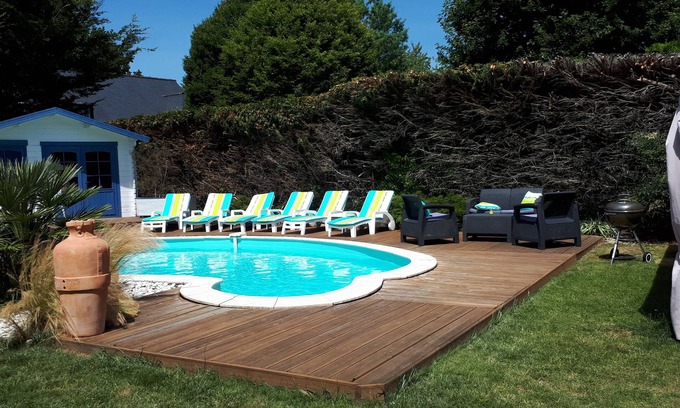 Concarneau Villa | Grande Villa individuelle avec piscine privée sans vis à vis