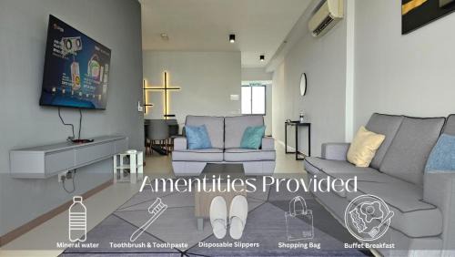 Tanjung Bungah Appartement | Large Family Seaview Suite 3 Rooms by The Only Bnb