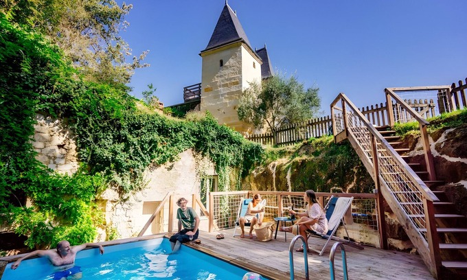 Chenehutte-Treves-Cunault Maison | Large Unusual Holiday Home with Pool on the Banks of the Loire in Anjou