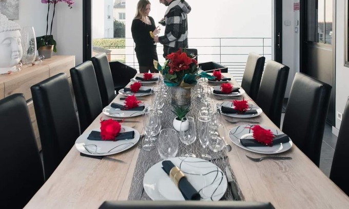 Gavres Villa | Dernières minutes avril Villa des Mers avec jacuzzi vue mer 10 personnes