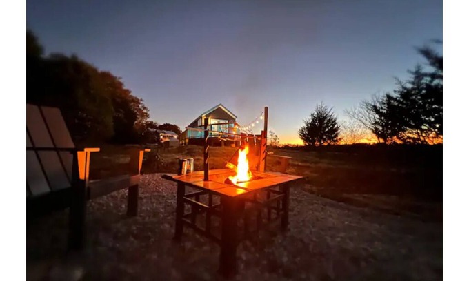 Drumright Cabine | Lazy Spring Farm Star Gazing Hot Tub