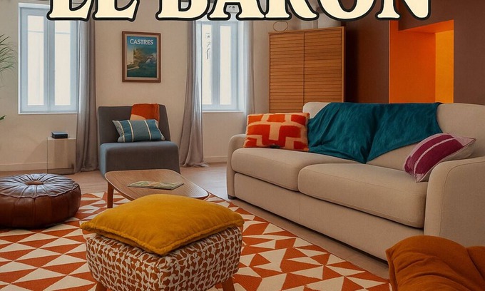 Castres Appartement | Le Baron - hyper center - air conditioning/closed garage/terrace