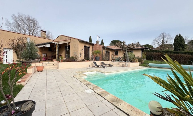 Dremil-Lafage Maison | Le Bonheur, 8p - Maison Familiale - Piscine/Jardin