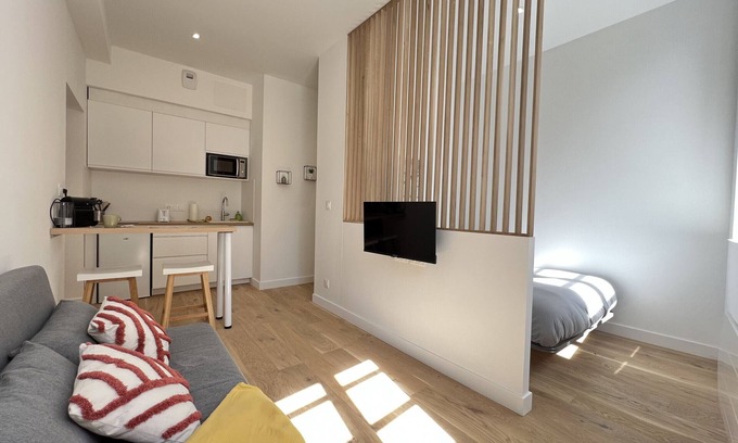 Marengo - Jolimont Appartement | Le Cabade : Studio lumineux, proche gare Matabiau