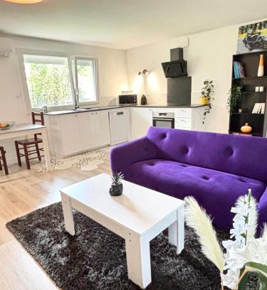 Flourens Appartement | Le Charmant T3 avec Jardin Privé