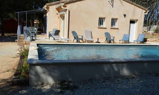 Orgnac-l'Aven Maison | Le clos du Marcel, Sud Ardèche Maison climatisée piscine terrain 2000m2 clos