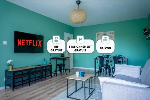 Devant-les-Ponts Appartement | Le Colibri - Stationnement gratuit - Balcon - Jusqu'à 4 personnes