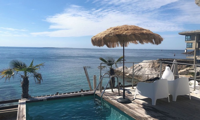 Plougonvelin Villa | LE CONQUET - Villa vue Mer imprenable piscine surplombant l'Océan