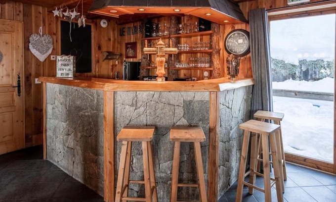 Vallandry Chalet De Ski | Le Dahu - 8-kamer chalet + sauna & bar 14 personen