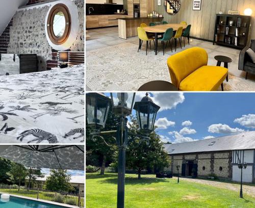 Ouilly-le-Vicomte Maison | Le Grenier d'Ouilly au cœur du Pays d'Auge - Piscine - Babyfoot- Jardin
