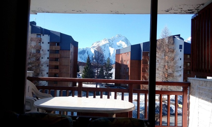 Les Deux Alpes Appartement | Le Meijotel, Studio expo Sud, avec garage, au pied des pistes, à côté du Jandry.