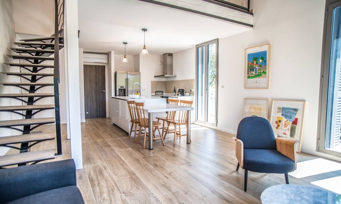 Le Moulleau Appartement | Le Moulleau, Luxueux grand appartement en duplex proche de la plage