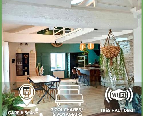 Villefranche-sur-Saone Appartement | Le Nid Tropical Proche gare