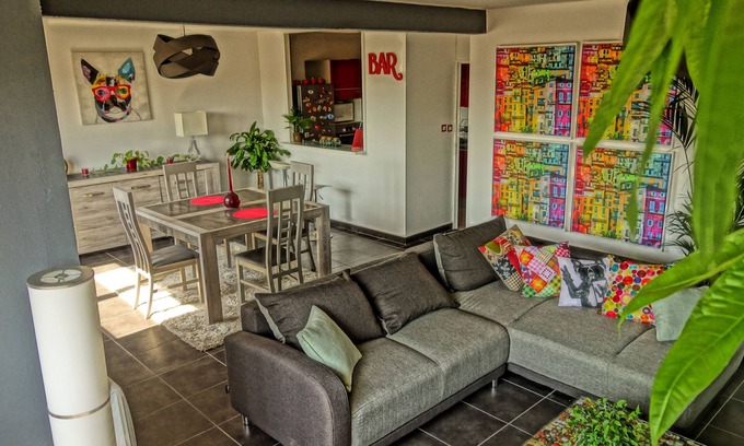 Saint Michel Appartement | Le Patchwork Loft Calme et Cozy+parking Privé