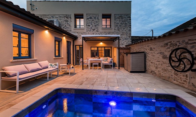 Fabrezan Maison | Le Patio D'arlou, Maison de Caractère