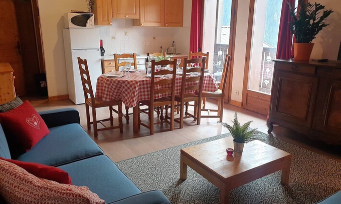 Peisey-Nancroix Chalet De Ski | Le Petit Chazelet avec vue sur la montagne - 7PAX