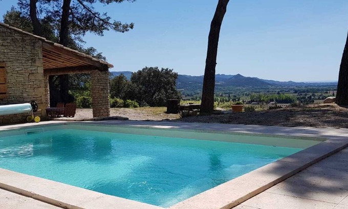 Villedieu Maison | Le Petit Paradis, Maison en pierre, piscine privée, vue exceptionnelle