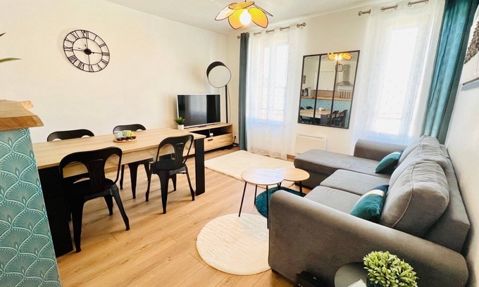 Montlucon Appartement | Le Rétro Bohème ~ Tout Confort ~ Arrivée Autonome