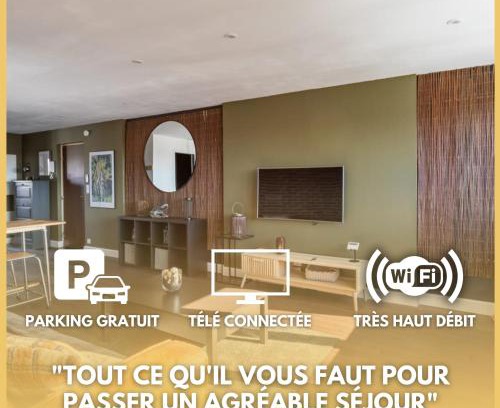 Lorient Appartement | Le Safari - WiFi, Parking, TV