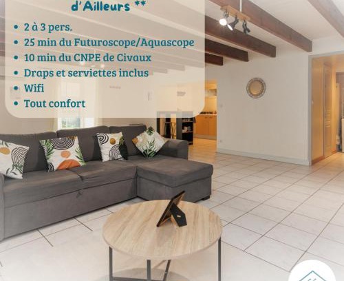 Lhommaize Appartement | LE SOUVENIR D'AILLEURS T2 65m2