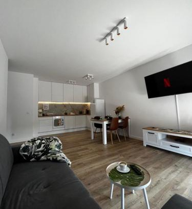 Lodz Appartement | Leaf Apartament Łódź prywatne miejsce parkingowe