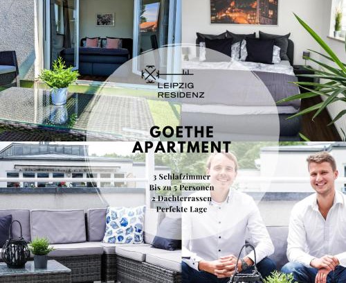 Zentrum-Nordwest Appartement | Leipzig Residenz Goethe Apartment mit 2 Dachterrassen