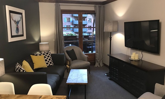 Arc-1950 Appartement | Les Arc 1950, skis aux pieds Grand lit moderne et spacieux (4 couchages confortables)