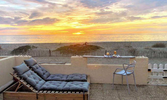 Leucate Maison | Les Coquillages Site Exceptionnel Maison front de mer direct sur plage Naturiste