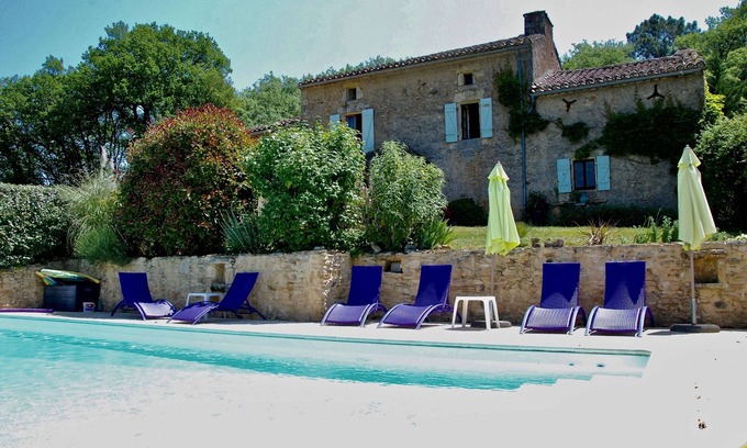 Saint-Front-sur-Lemance Maison | Les Ferouailles, Gite Périgord Noir, piscine privée
