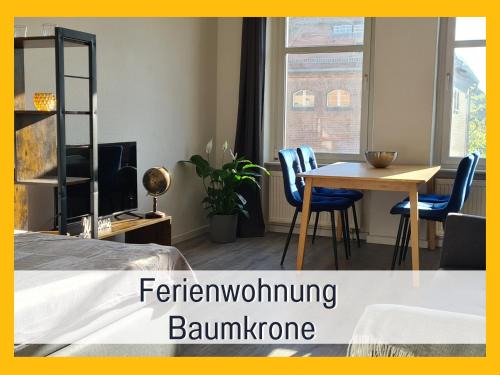 Brandenburg an der Havel Appartement | Lichtdurchflutete moderne Stadtwohnung, Küche, Waschtrockner, SmartTV