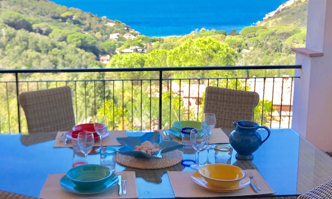 Rio nell'Elba Appartement | Appartement de trois pièces Casa Lida dans une magnifique position tranquille et panoramique