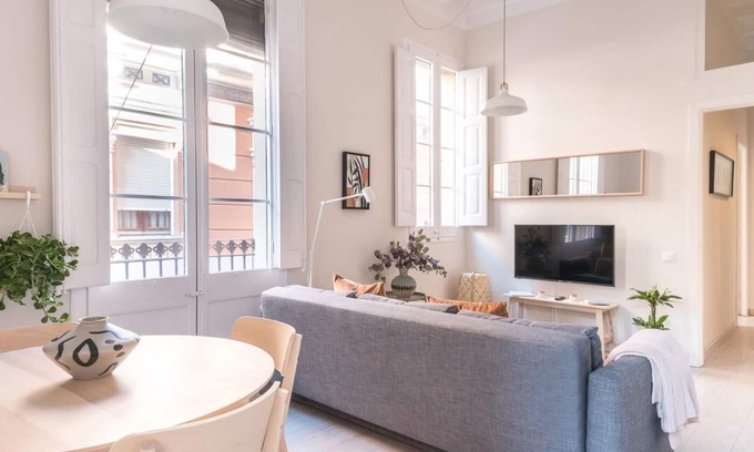 la Vila de Gracia Appartement | Terrasse confortable et vie locale à Gracia