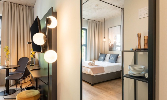 Stadtmitte Appartement | limehome Düsseldorf | Economy Suite