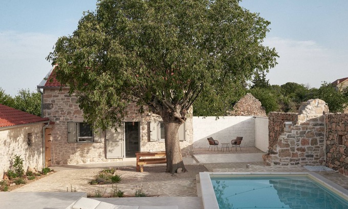 Velim Maison | Little Stone House With Swimming Pool Under The Tree