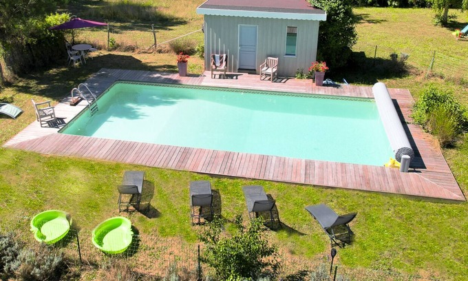 Sillas Villa | Grande maison en bois avec piscine chauffée 11x5m