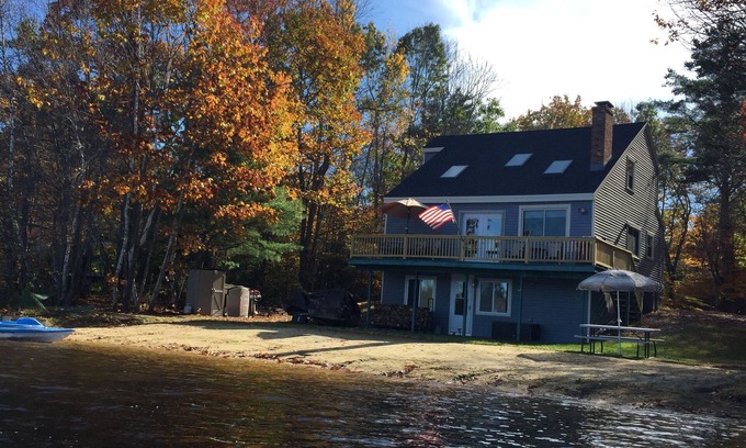 Barnstead Maison | Locke Lake Beachfront Vacation Home